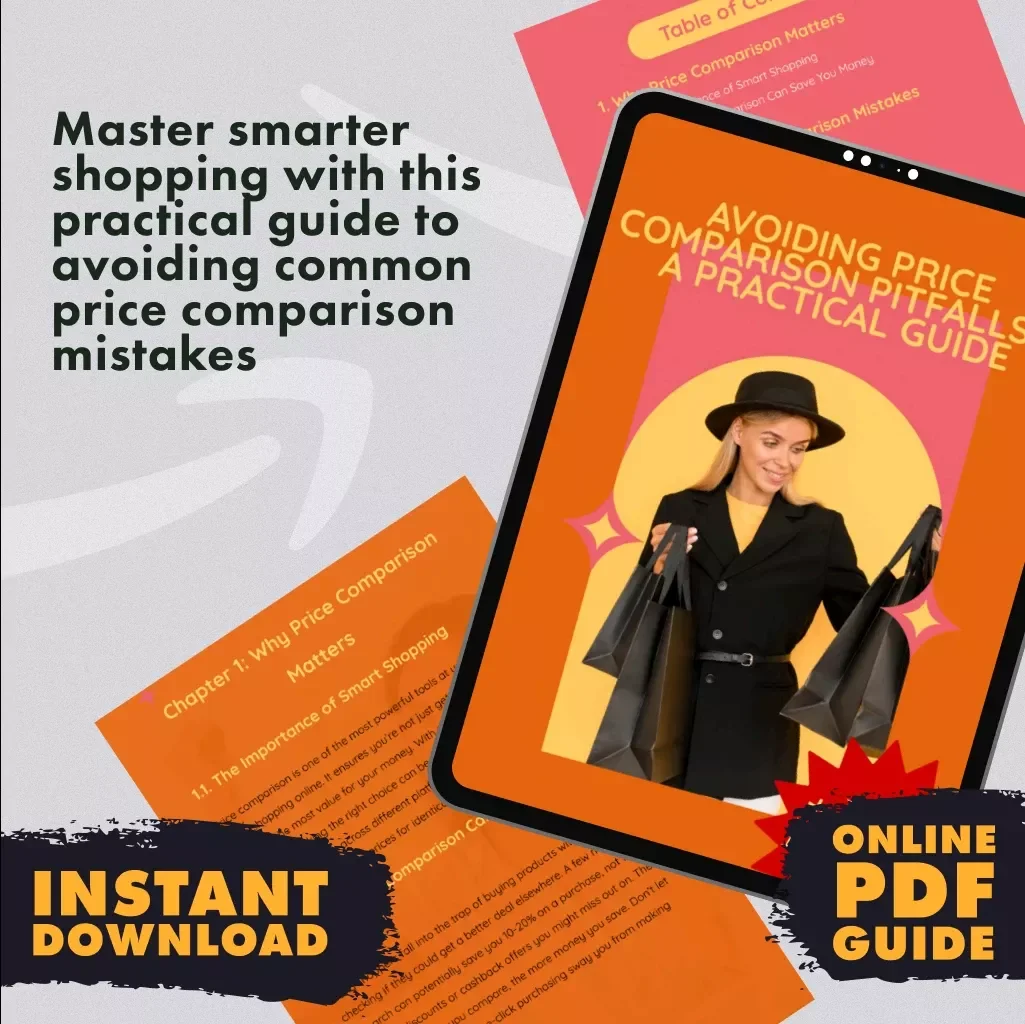 Avoiding Price Comparison Pitfalls - A Practical Guide | How to Avoid Common Price Comparison Mistakes | Smart Shopping eBook | Digital Download