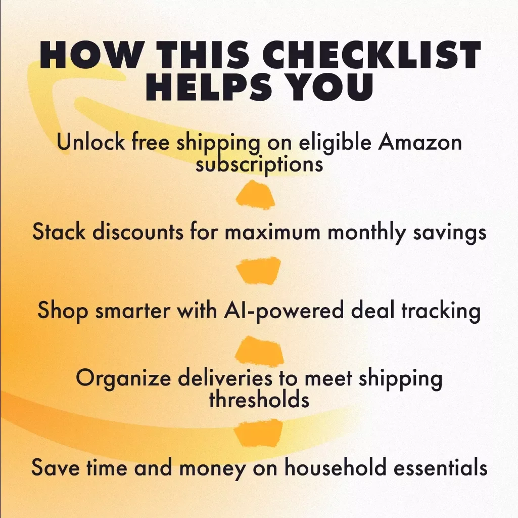Subscribe & Save Free Shipping Checklist | How to Get Free Shipping with Subscribe & Save | Digital Download Guide for Amazon Shoppers