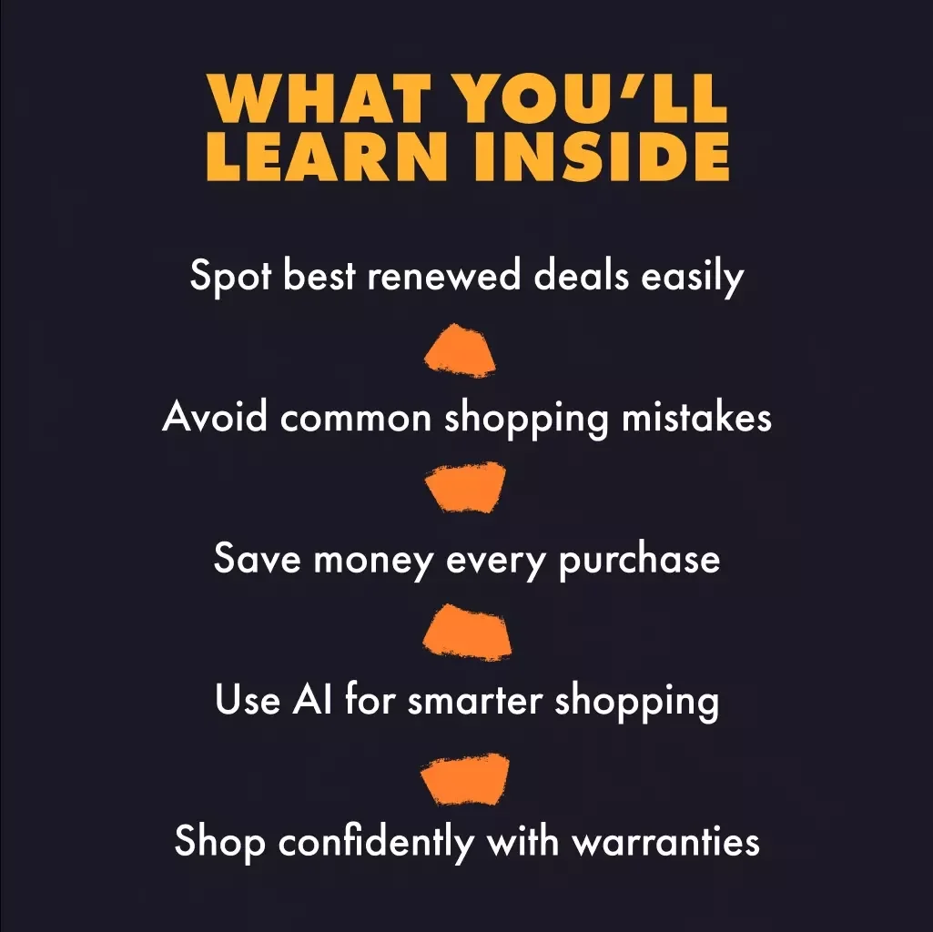 Smart Amazon Renewed Shopping Guide | How to Shop Amazon Renewed eBook | Digital Download for Finding Deals, Checking Quality & Using AI for Smarter Savings