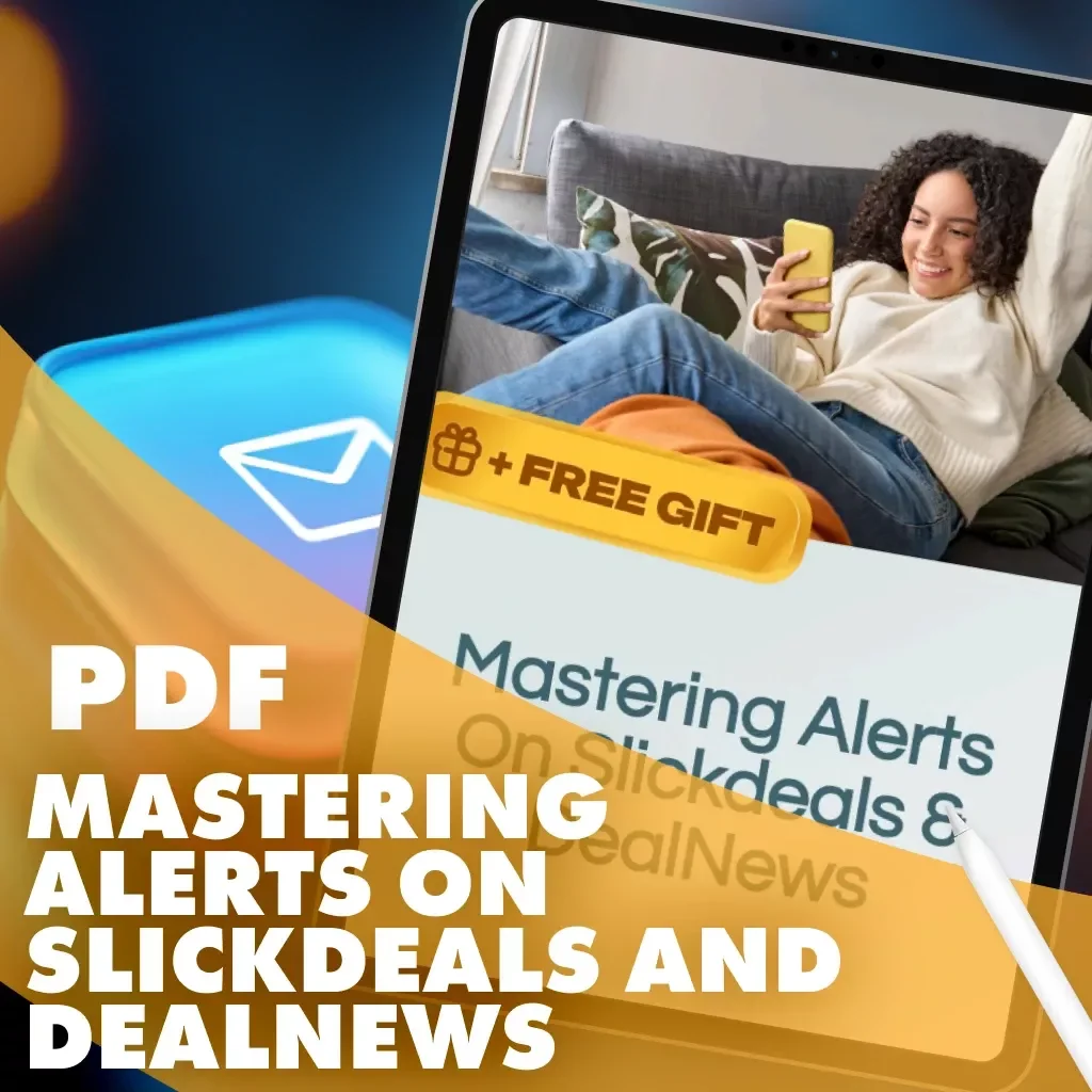 Mastering Alerts on Slickdeals & DealNews | Guide to How to Set Up Deal Alerts with Slickdeals or DealNews for Smarter Savings | Digital Download eBook & Checklist