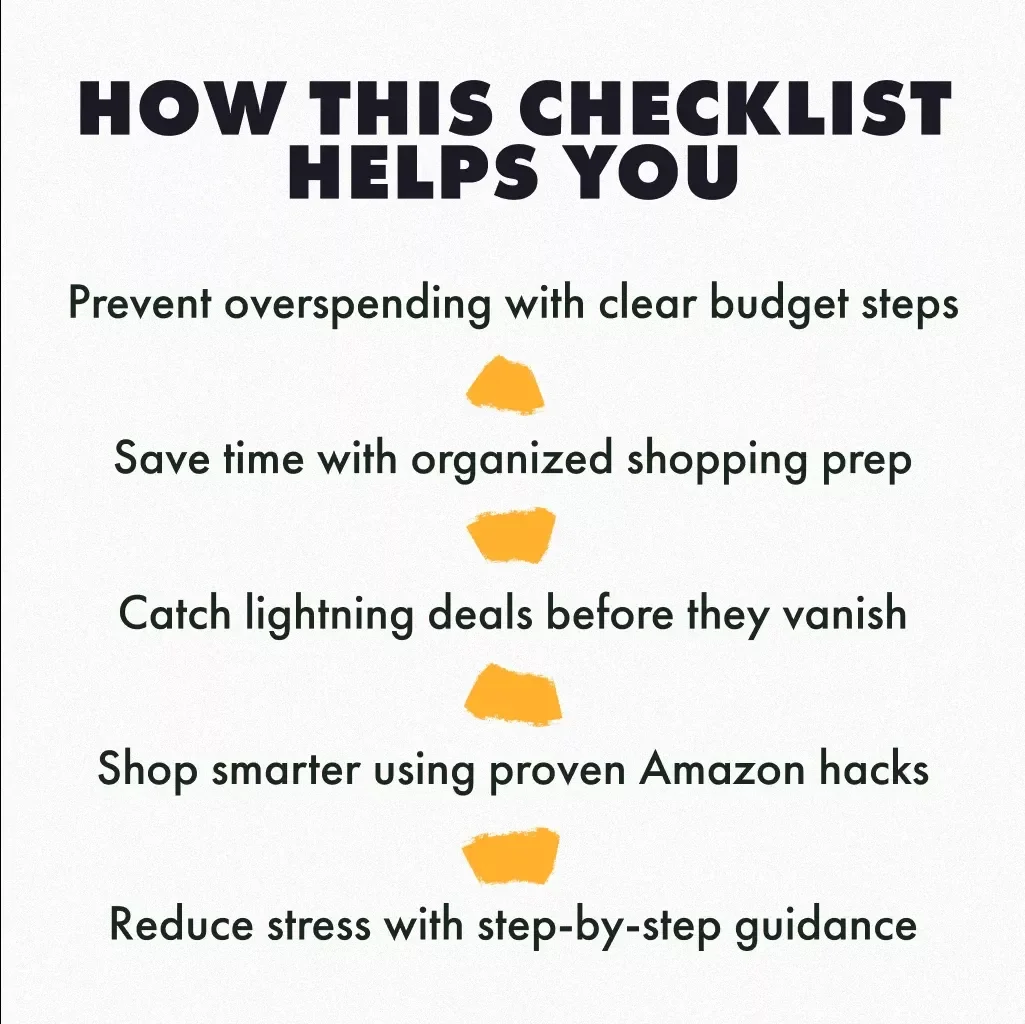 Cyber Monday Amazon Shopping Power Checklist | Digital Download Guide for How to Shop Cyber Monday on Amazon Like a Pro