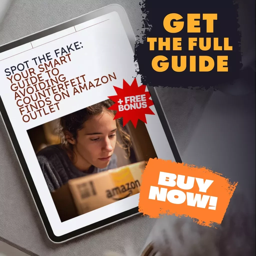 Spot the Fake: Your Smart Guide to Avoiding Counterfeit Finds on Amazon Outlet | How to Spot Counterfeit Items in Amazon Outlet | Digital Download eBook & Checklist