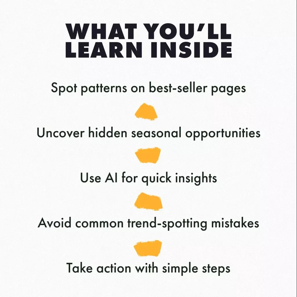 Spotting Seasonal Trends on Best-Seller Pages | Digital Guide for Sellers, eBook on How to Spot Seasonal Trends on Best-Seller Pages, Instant Download