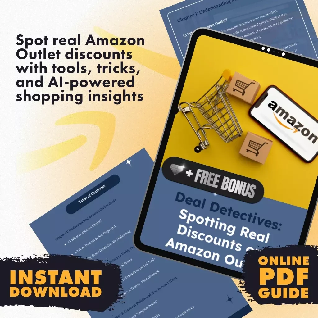 Deal Detectives: Spotting Real Discounts on Amazon Outlet | Digital Guide for Smart Shoppers | How to Spot Genuine Discounts in Amazon Outlet eBook