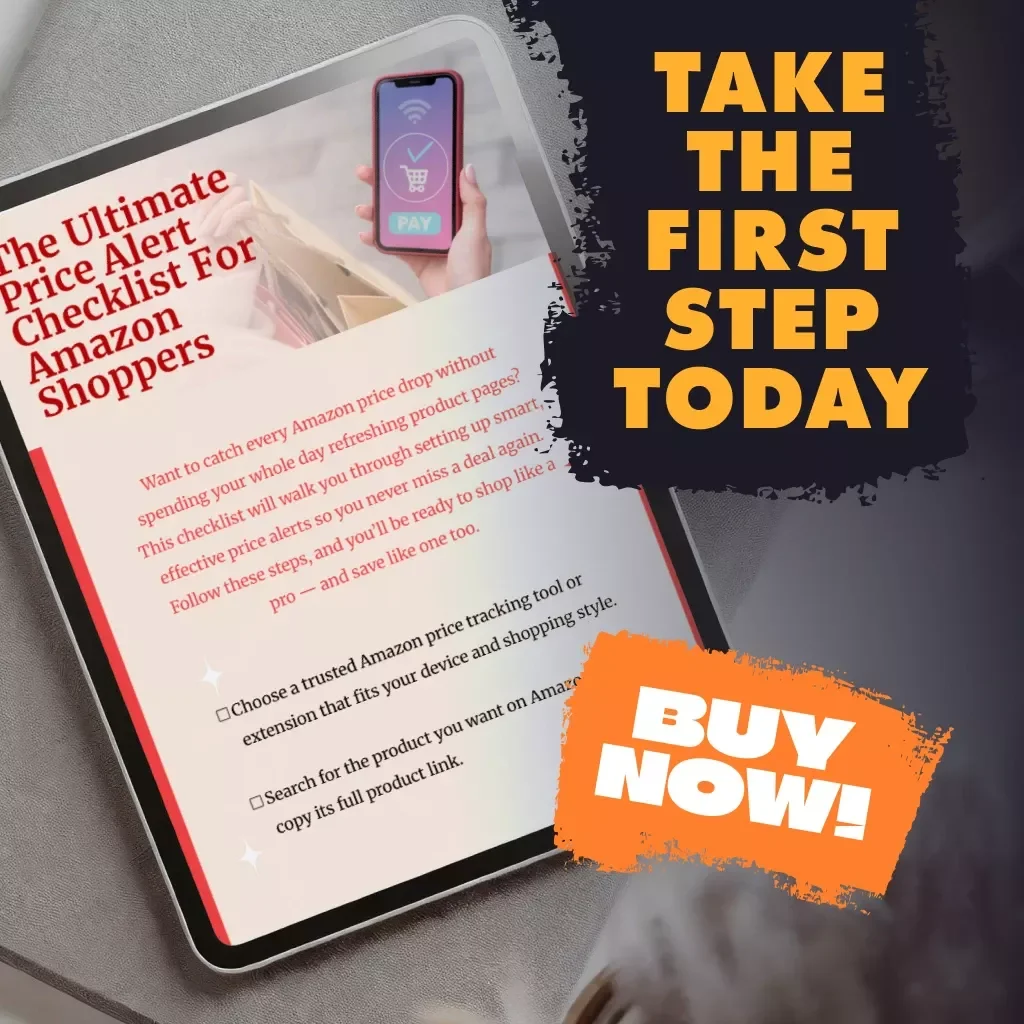 The Ultimate Price Alert Checklist for Amazon Shoppers | Digital Download | How to Set Price Alerts on Amazon Guide