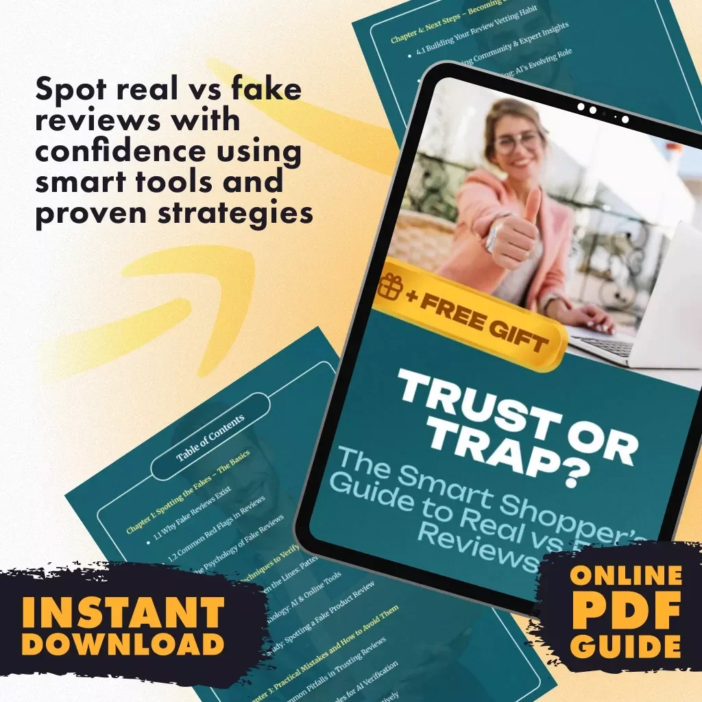 Trust or Trap? The Smart Shopper’s Guide to Real vs Fake Reviews | Digital Download Guide | How to Read Real vs Fake Reviews, Spot Fakes, Verify with AI, and Shop Smarter