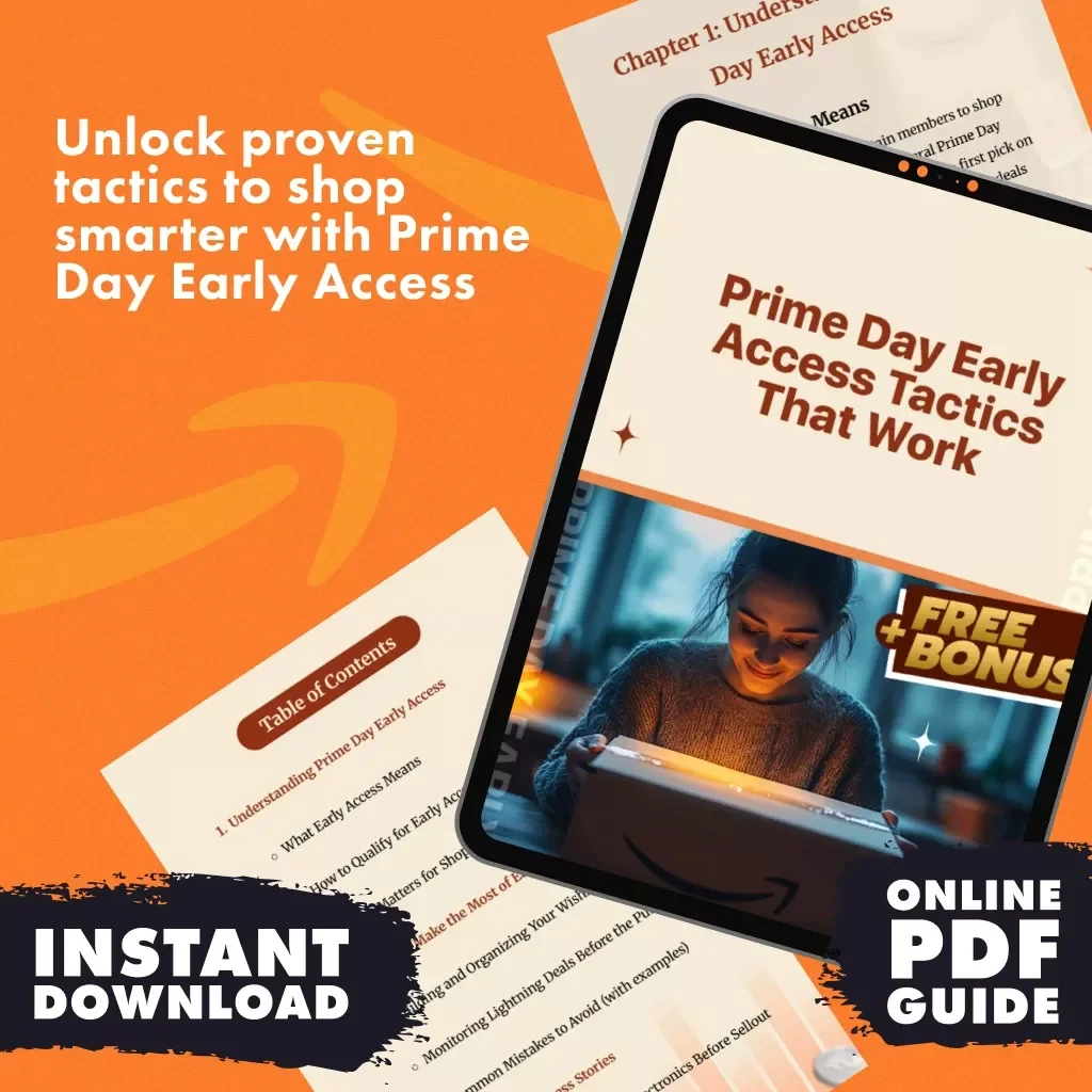 Prime Day Early Access Tactics That Work | Digital Guide for Shoppers | Prime Day Tactics for Early Access | eBook Download