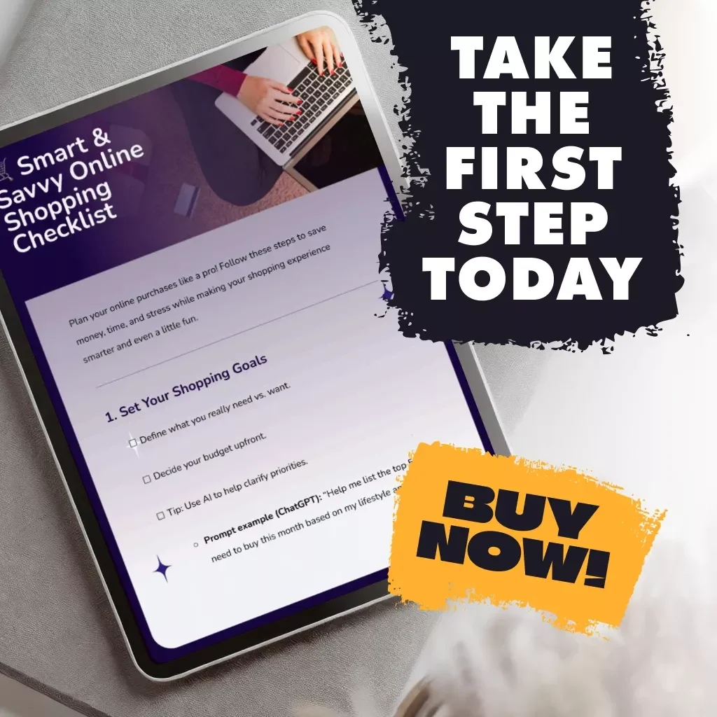 Smart & Savvy Online Shopping Checklist | Digital Download | How to Plan Online Shopping Guide for Smarter, Stress-Free Purchases