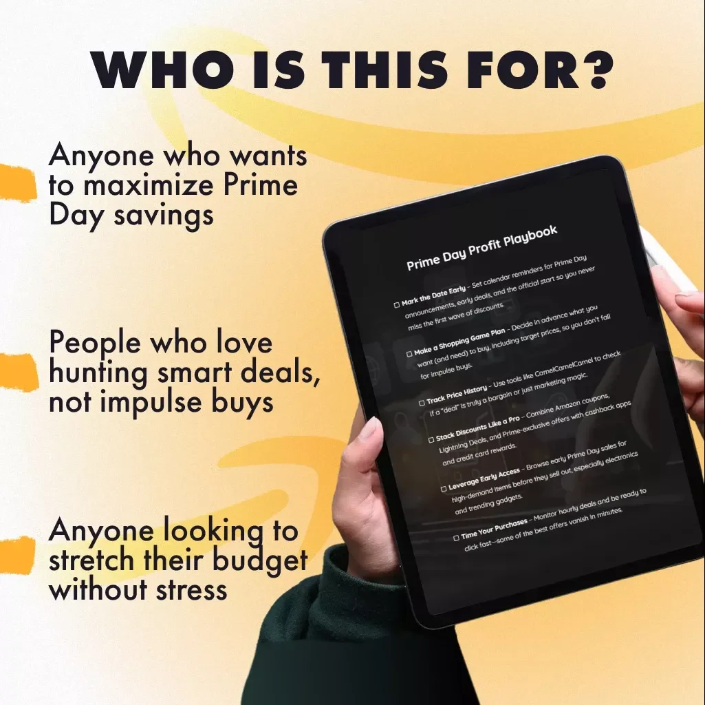 Prime Day Profit Playbook | Digital Checklist for Prime Day Tactics, Smart Shopping Guide, eBook Download
