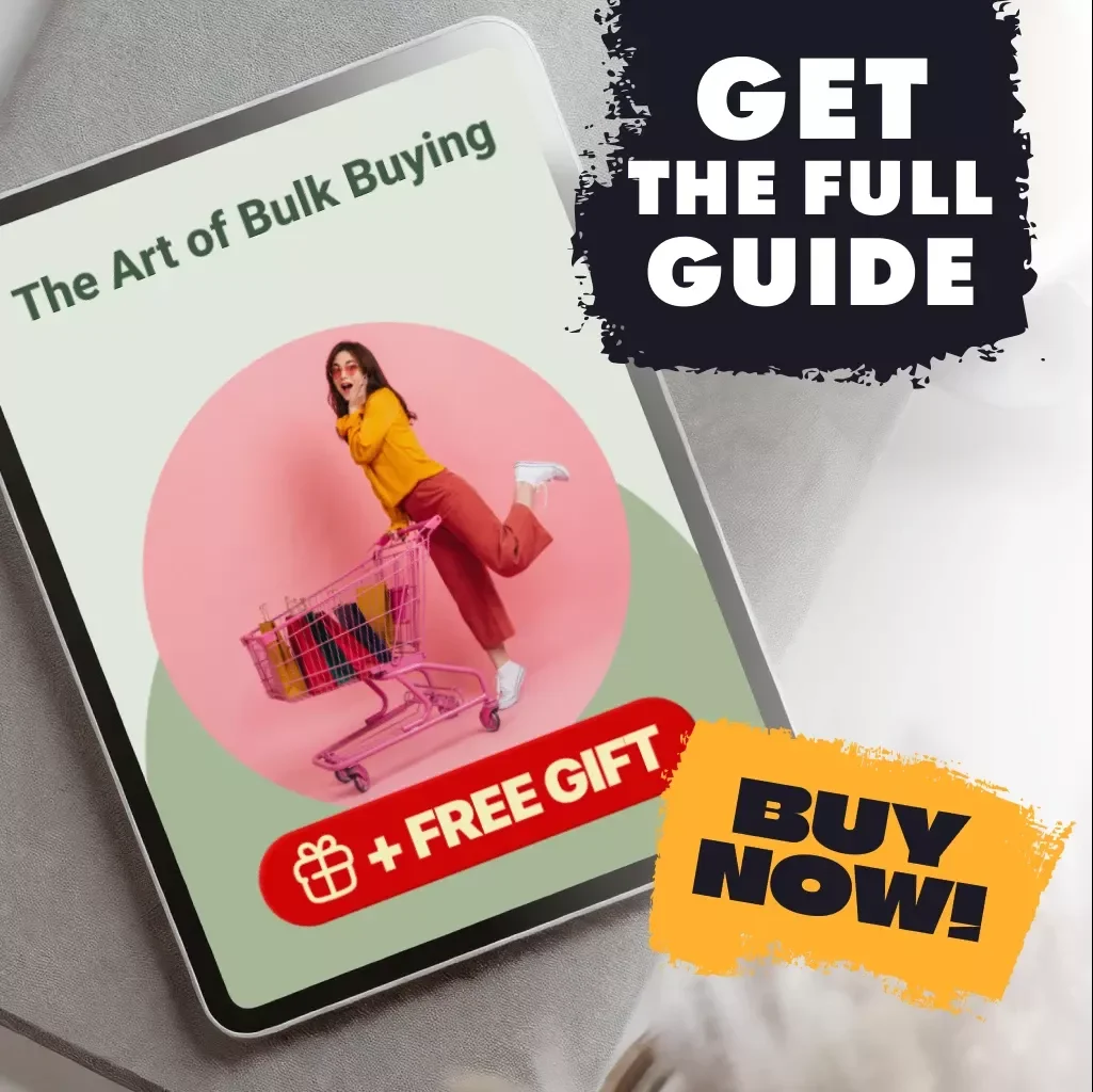 The Art of Bulk Buying | Guide on How to Plan Bulk Buys, Save Money & Maximize Value | Digital Download eBook for Smart Shoppers
