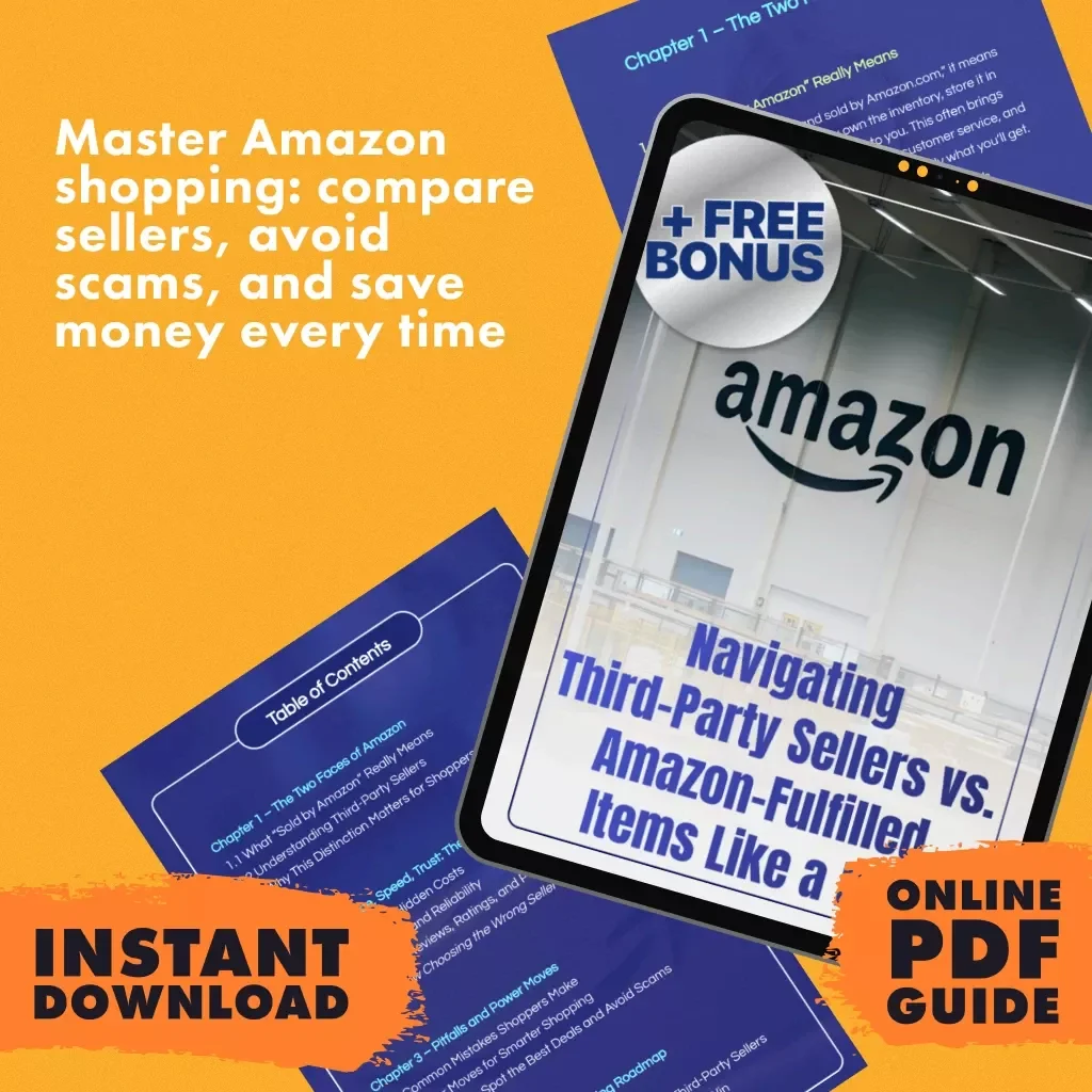 Navigating Third-Party Sellers vs. Amazon-Fulfilled Items Like a Pro | Digital Guide for Smarter Online Shopping | Learn to Compare, Spot Deals, and Avoid Costly Mistakes