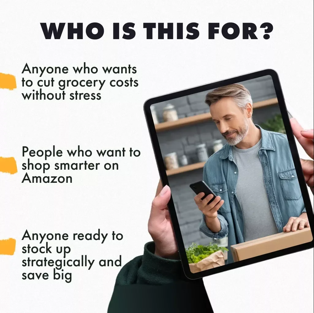 Smart Stock-Up: Mastering Your Grocery Strategy on Amazon | Digital Guide for Grocery Stock Up Strategy on Amazon, eBook, Checklist & Savings Tips