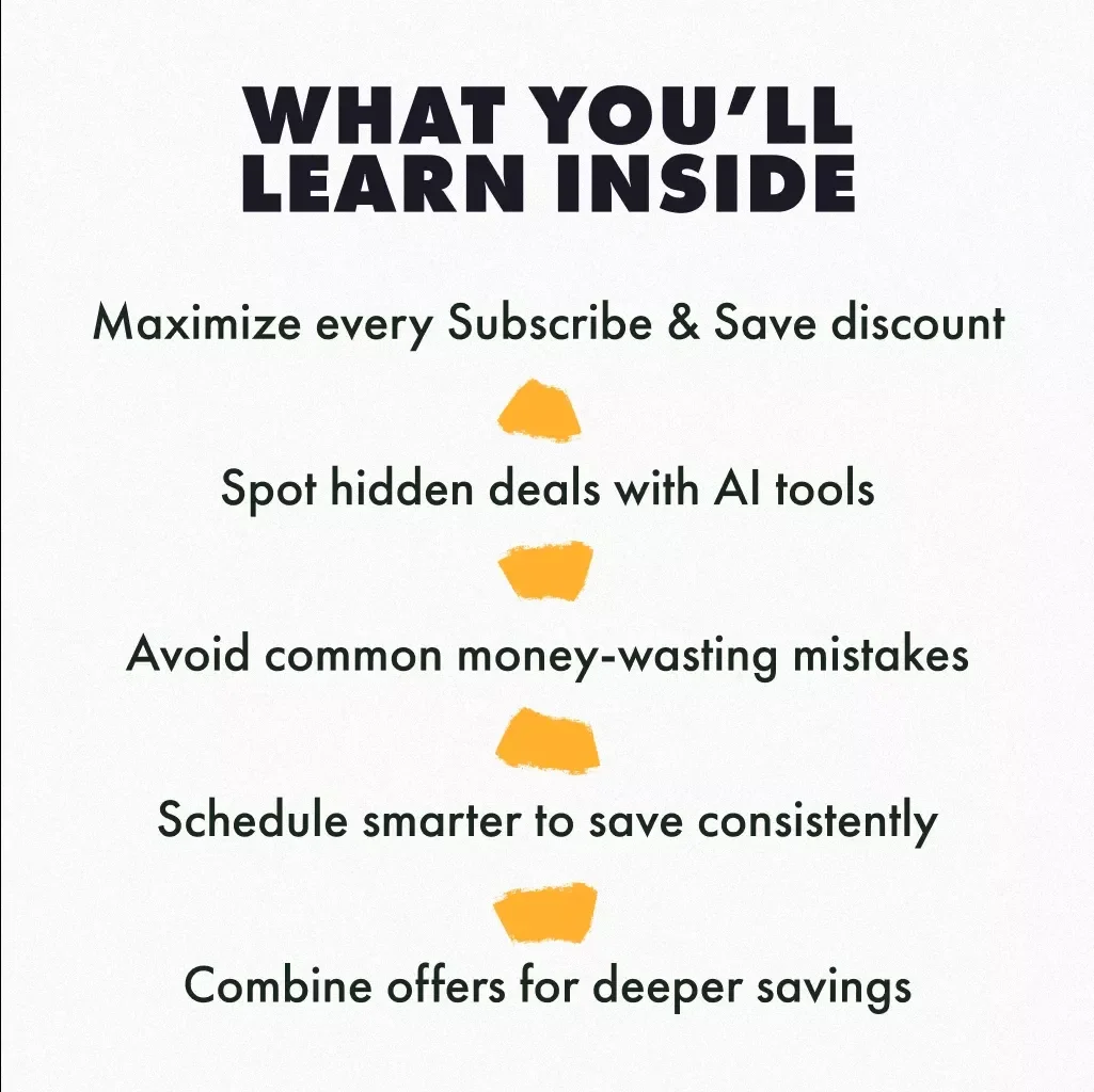 How to Get the Maximum Discount with Subscribe & Save | Digital Guide for Smart Shoppers | eBook, Checklist & Strategies to Maximize Savings