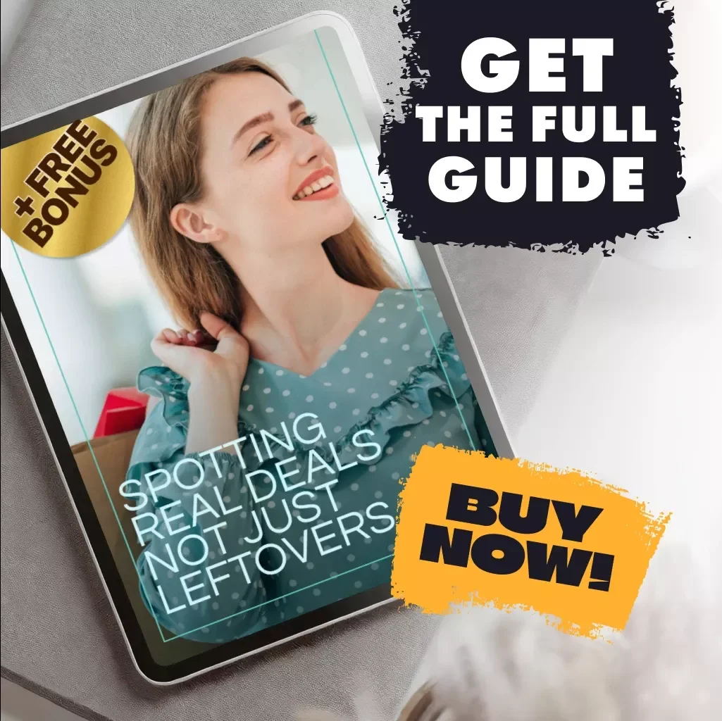 Spotting Real Deals Not Just Leftovers – Guide to How to Identify Quality Deals vs. Clearance Leftovers | Digital Shopping eBook