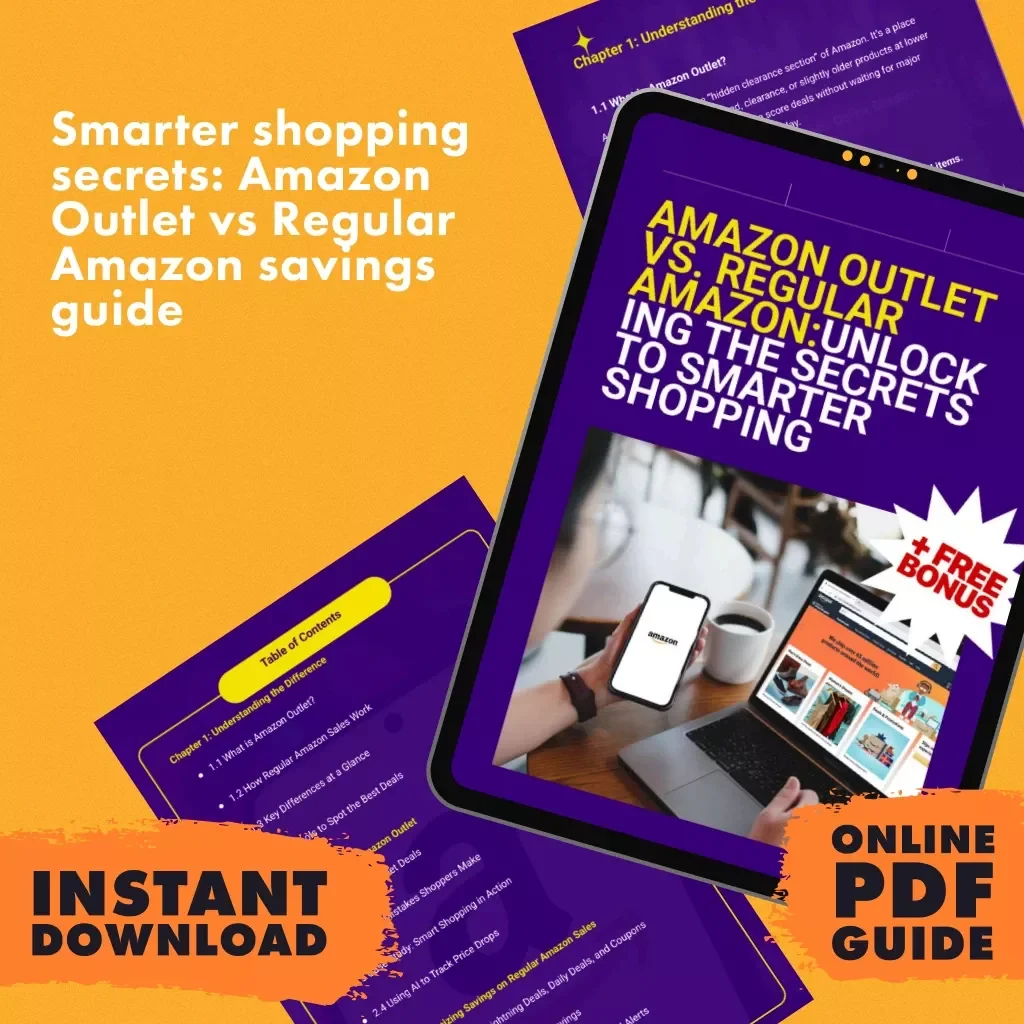 Amazon Outlet vs. Regular Amazon: Unlocking the Secrets to Smarter Shopping | Digital Guide | How to Spot Counterfeit Items in Amazon Outlet | eBook, Checklist & AI Shopping Tips