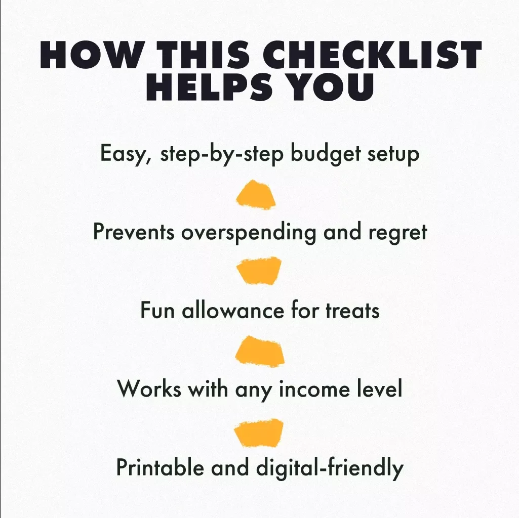 The Fun & Foolproof Shopping Budget Checklist | Digital Download Guide for Setting a Shopping Budget, eBook, Printable Budgeting Tool