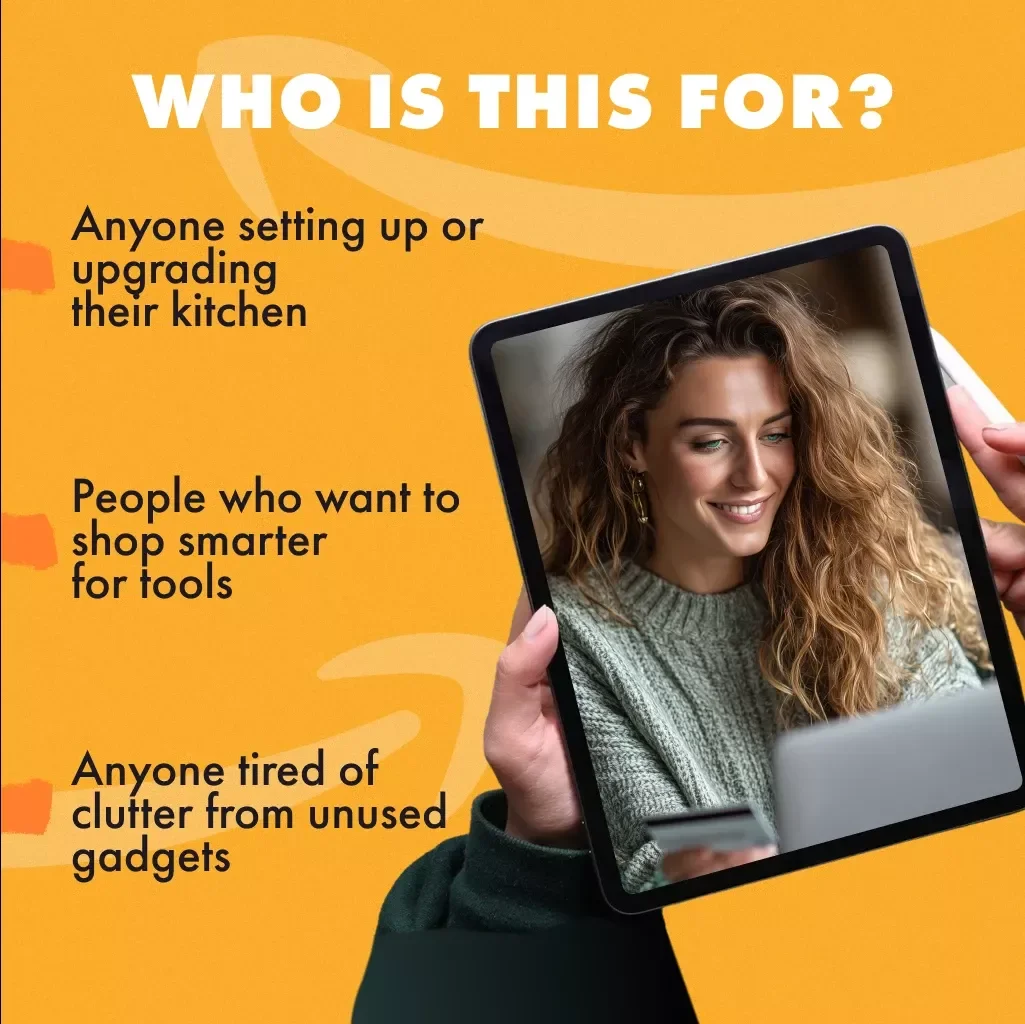 Kitchen Smarts: Your Guide to Buying Gadgets That Actually Work | Smart Buying Guide for Kitchen Gadgets, Digital Download eBook, Kitchen Essentials Checklist