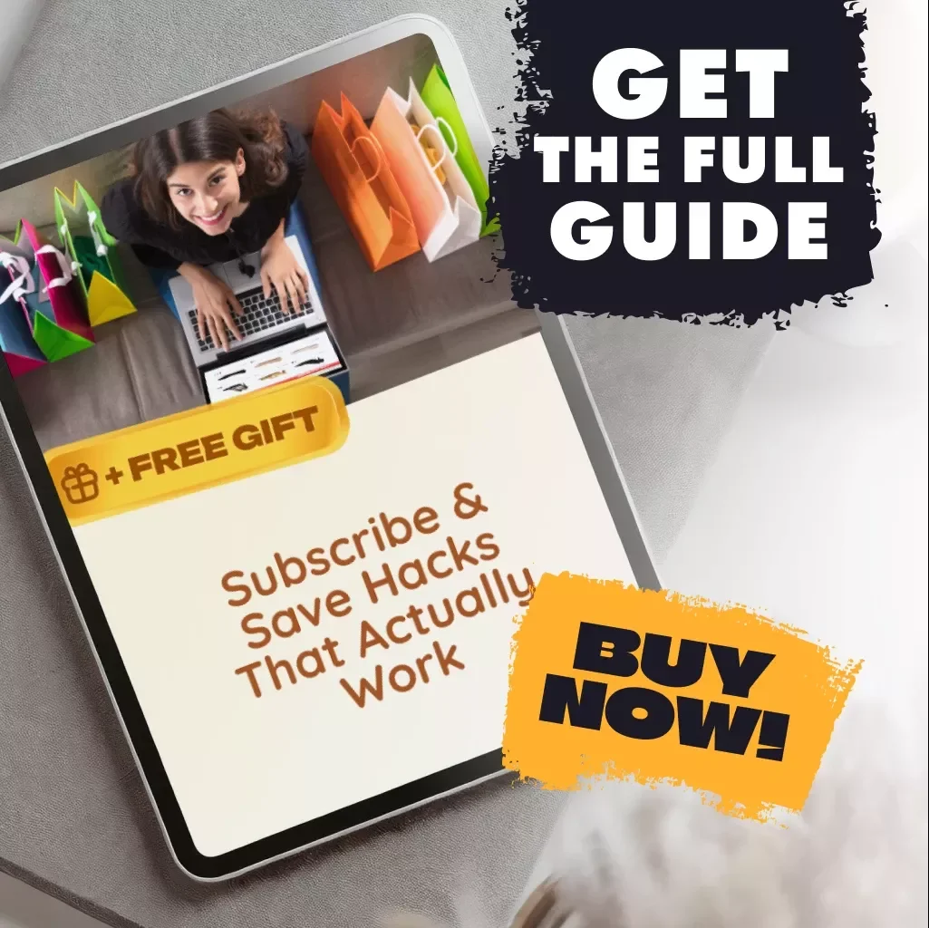 Subscribe & Save Hacks That Actually Work | Digital Guide for Money-Saving Tips, eBook, Checklist, & Proven Strategies