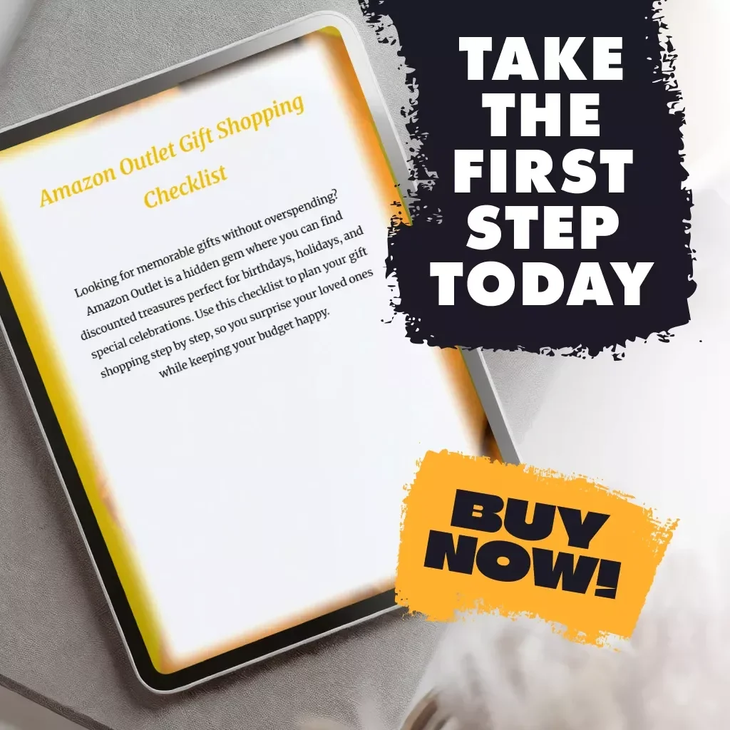 Amazon Outlet Gift Shopping Checklist | How to Use Amazon Outlet for Gifts and Special Occasions | Digital Download for Budget-Friendly Gift Giving