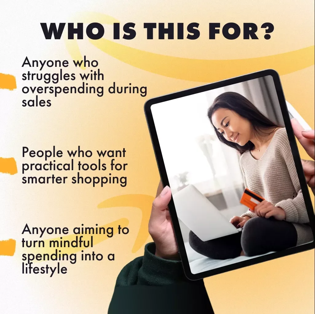 How to Avoid Impulse Buys During Big Sales | Digital Guide for Smarter Shopping Habits, Budgeting, & Self-Control | eBook Download