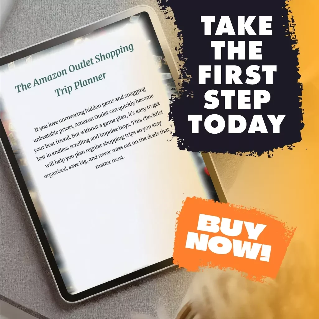 The Amazon Outlet Shopping Trip Planner Checklist – How to Plan Regular Amazon Outlet Shopping Trips, Save More & Shop Smarter (Digital Download)