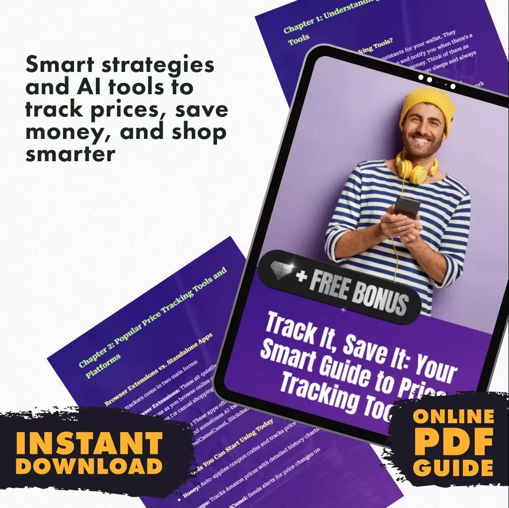 Track It, Save It: Your Smart Guide to Price Tracking Tools | Digital Download Guide for Shoppers, eBook on What Are Price Tracking Tools, Price Tracker Checklist for Saving Money