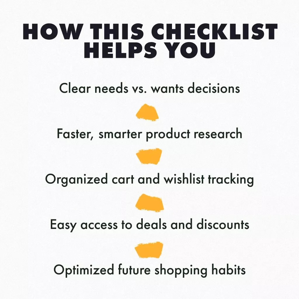 Smart & Savvy Online Shopping Checklist | Digital Download | How to Plan Online Shopping Guide for Smarter, Stress-Free Purchases