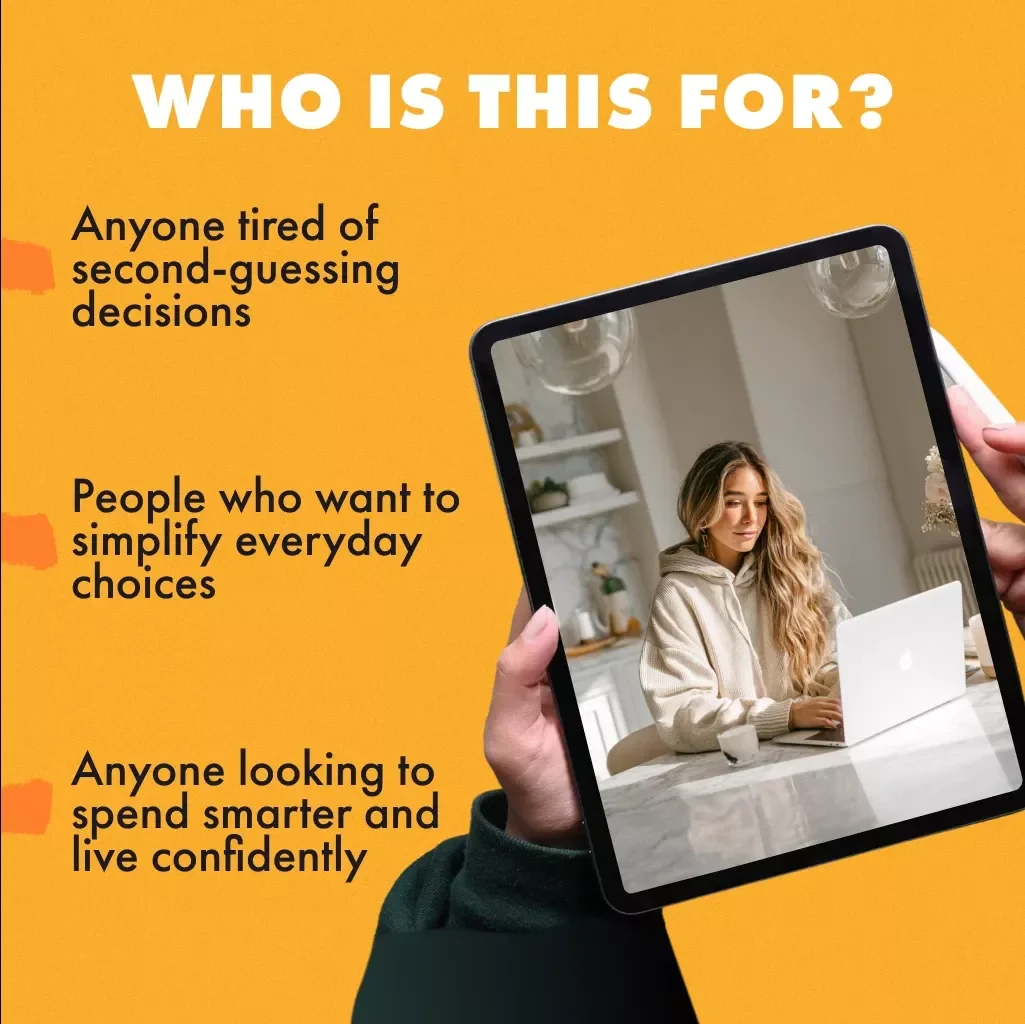 Smart Choices Made Simple | Decision Matrix Guide | Need vs Want vs Wait | Digital Download eBook & Checklist for Smarter Everyday Decisions