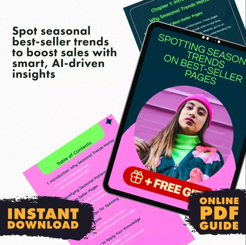 Spotting Seasonal Trends on Best-Seller Pages | Digital Guide for Sellers, eBook on How to Spot Seasonal Trends on Best-Seller Pages, Instant Download