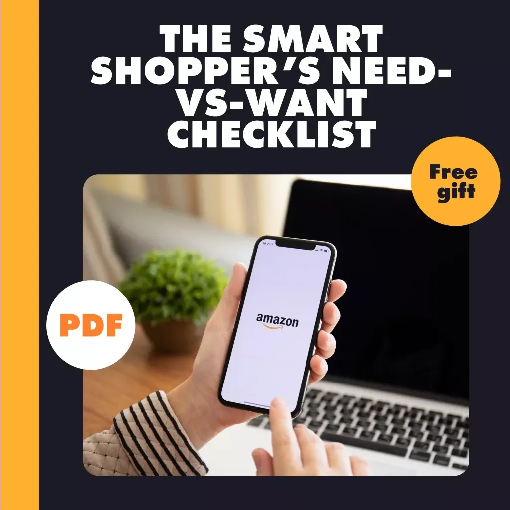 The Smart Shopper’s Need-vs-Want Checklist | Digital Download Guide | How to Prioritize Purchases: Need vs Want | Budgeting & Money Management Printable