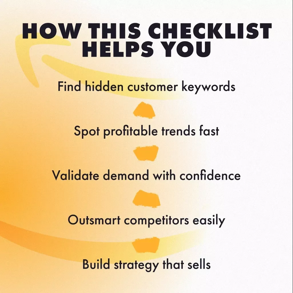The Checklist for Using Amazon Search Suggestions Like a Pro | Keyword Research Guide | Digital Download Checklist for Sellers, eBook for Entrepreneurs, How to Use Amazon Search Suggestions