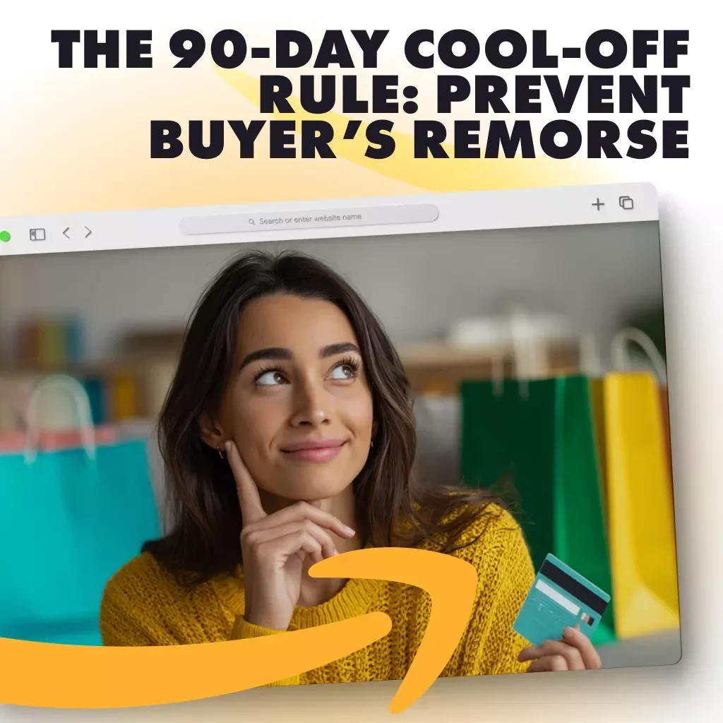 The 90-Day Cool-Off Rule: Prevent Buyer’s Remorse | Guide on How to Build a 90-Day “Cool-Off” Rule for Smarter Spending & Better Decisions | Digital Download eBook & Checklist