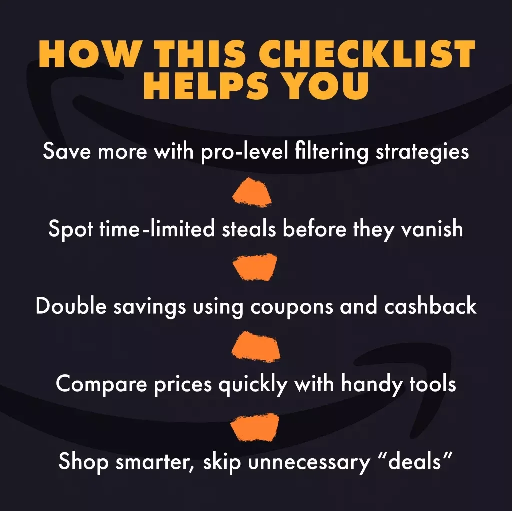 Deal Hunter’s Action Plan | Printable Checklist | Digital Download for Smart Shoppers | How to Explore Today’s Deals, Coupons & Discounts