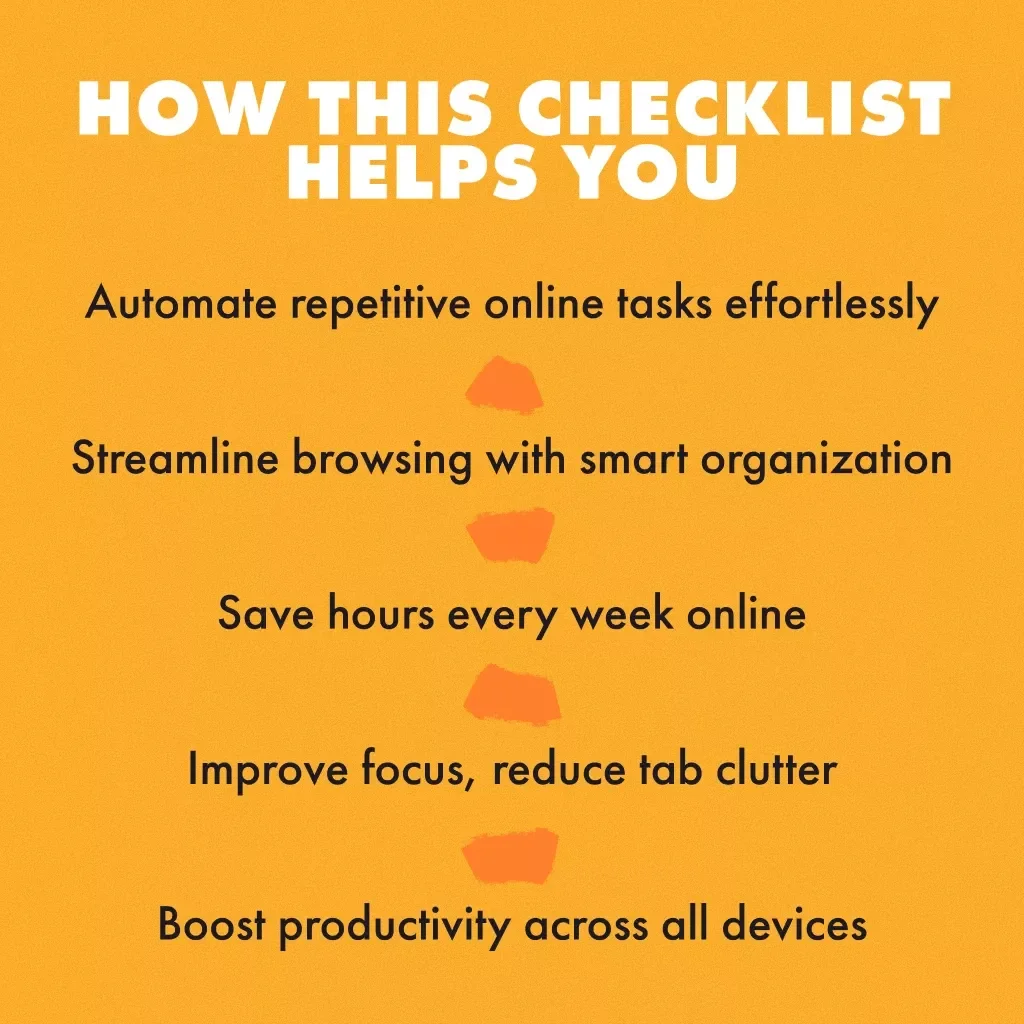 The Time-Saving Browser Extensions Checklist | Digital Download Productivity Guide | Browser Extensions That Save You Time