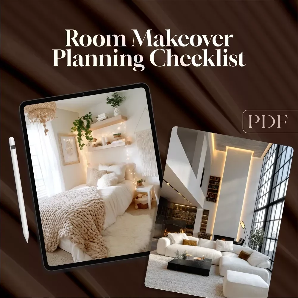 Room Makeover Planning Checklist | Printable Home Decor Guide | Interior Design Budget & Style Planner | Digital Download