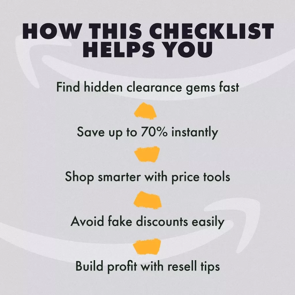 Checklist: How to Identify Amazon Outlet Clearance Items | Digital Download Guide for Bargain Hunters, Resellers & Online Shoppers | Step-by-Step Printable PDF