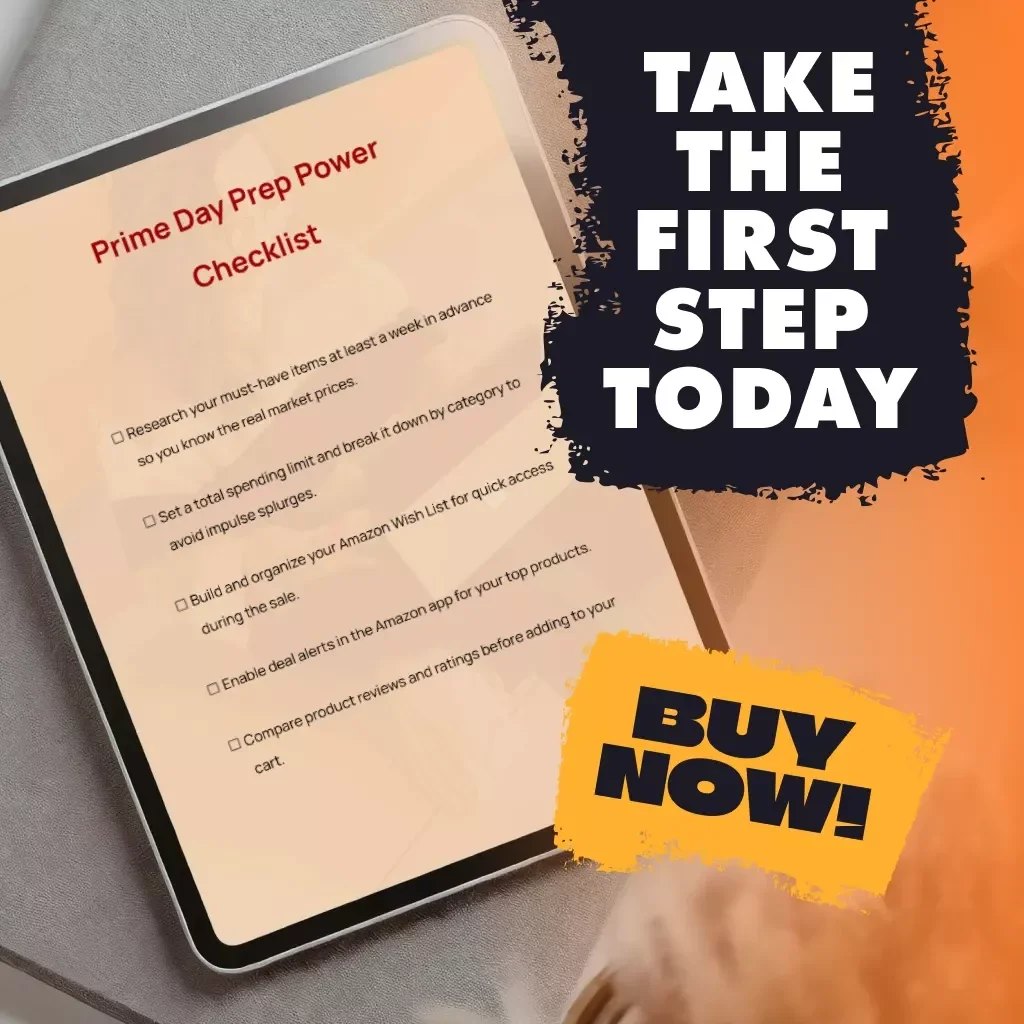 Prime Day Prep Power Checklist | Printable Digital Download | Prime Day Prep Checklist for Smart Shoppers