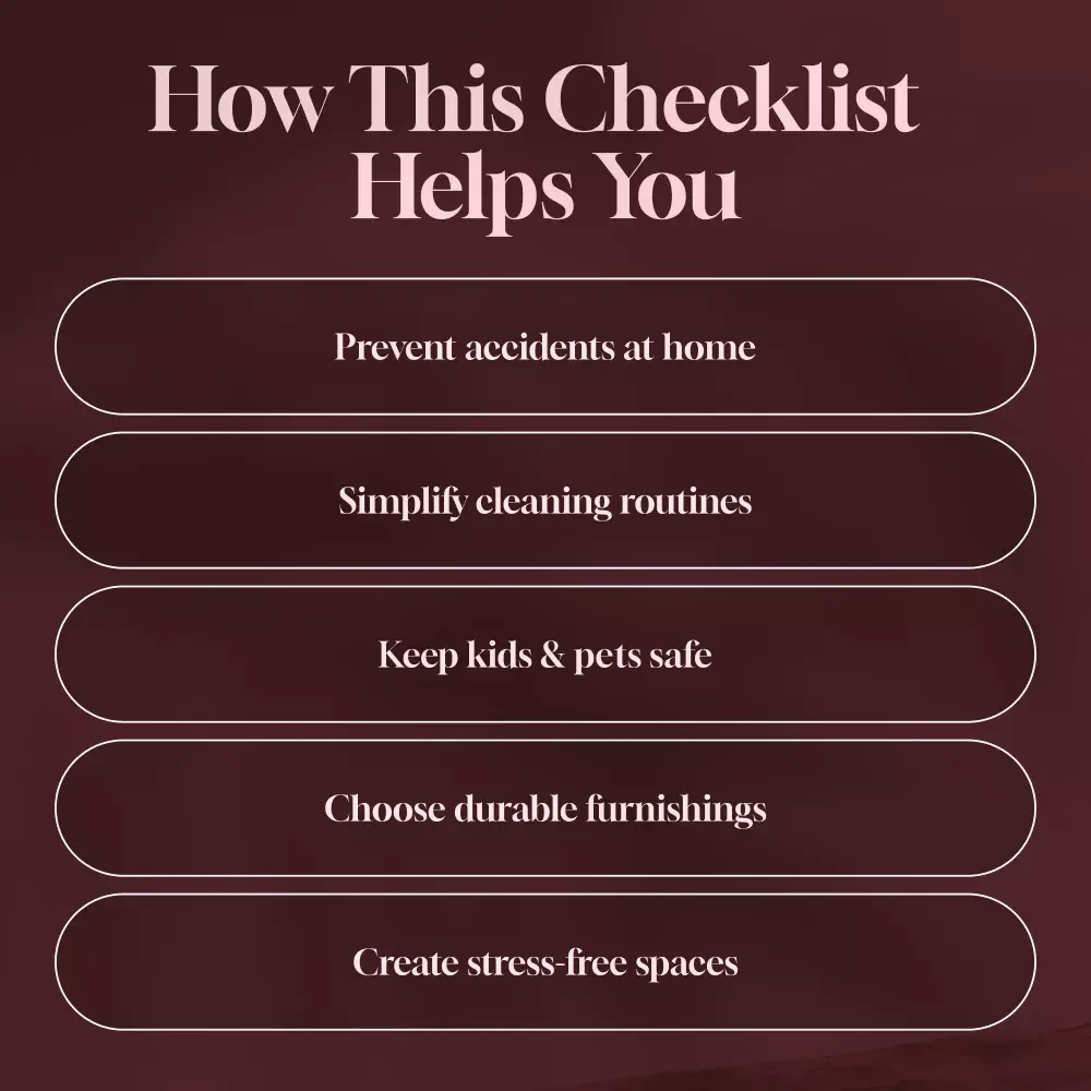 Kid & Pet Safe Decor Checklist | Family-Friendly Home Safety Guide | Baby & Pet Proofing Digital Download