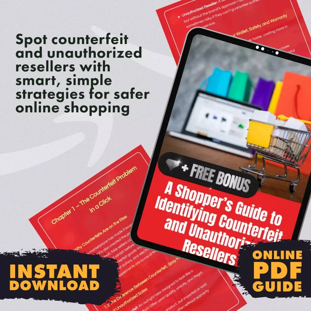 A Shopper’s Guide to Identifying Counterfeit and Unauthorized Resellers | Digital Download Guide for Spotting Counterfeit or Unauthorized Resellers
