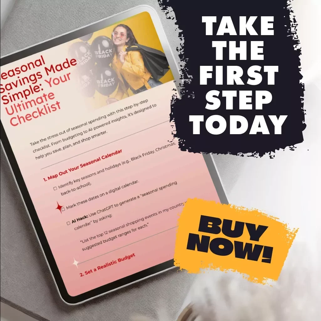 Seasonal Savings Made Simple: Your Ultimate Checklist | Digital Download Guide on How to Budget and Plan Seasonal Buys for Stress-Free Shopping