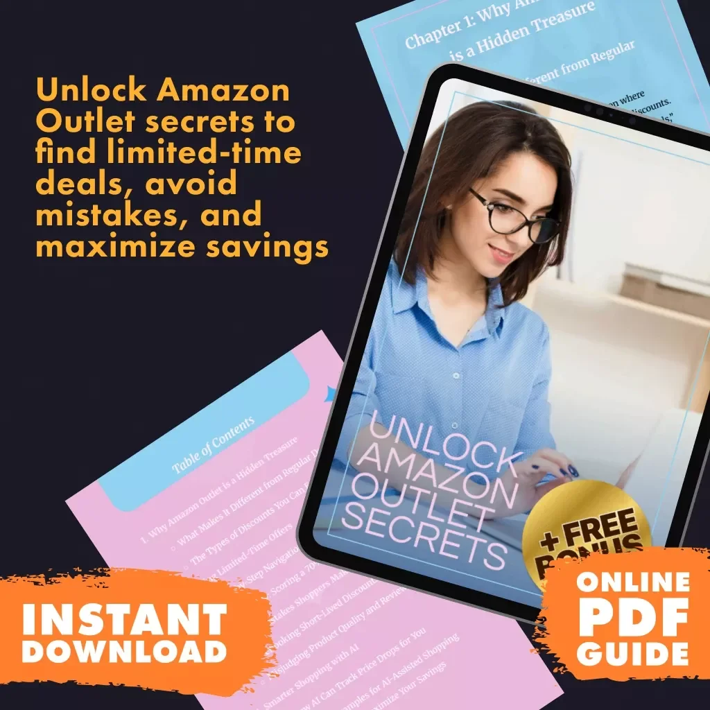 Unlock Amazon Outlet Secrets | Digital Guide on How to Find Limited-Time Offers in Amazon Outlet, Save More with Smart Shopping & AI Tips