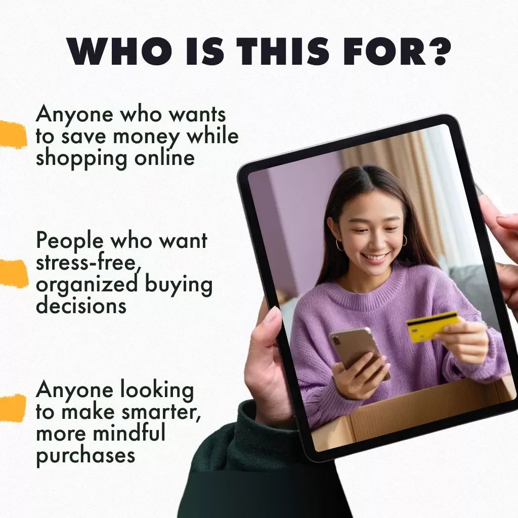 Smart & Savvy Online Shopping Checklist | Digital Download | How to Plan Online Shopping Guide for Smarter, Stress-Free Purchases