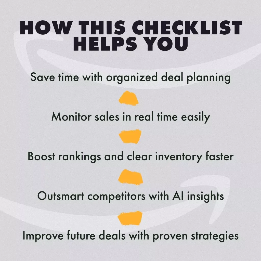 Amazon Lightning Deals Tracking Checklist | Digital Download eBook & Guide | How to Use Tracking Tools with Lightning Deals