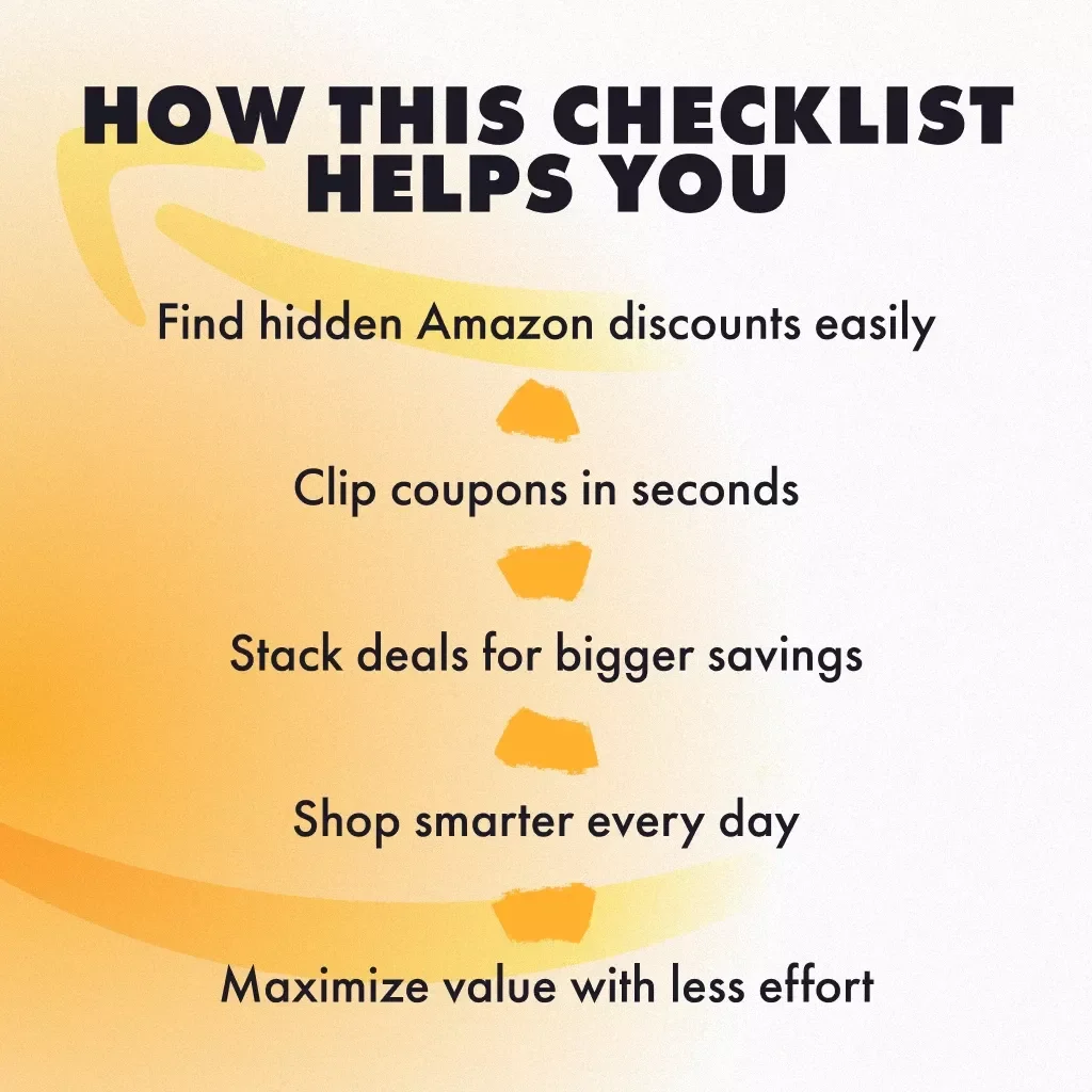 Amazon Coupon Hunter’s Checklist | Digital Download | How to Find and Clip Coupons on Amazon | Printable Savings Guide & Money-Saving Ebook