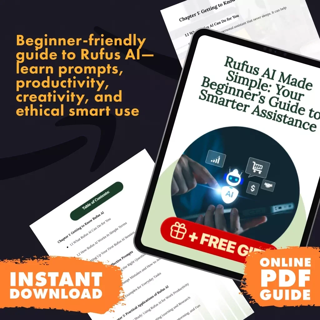 Rufus AI Made Simple: Your Beginner’s Guide to Smarter Assistance | Digital Download Guide for Learning How to Use Rufus AI Assistant