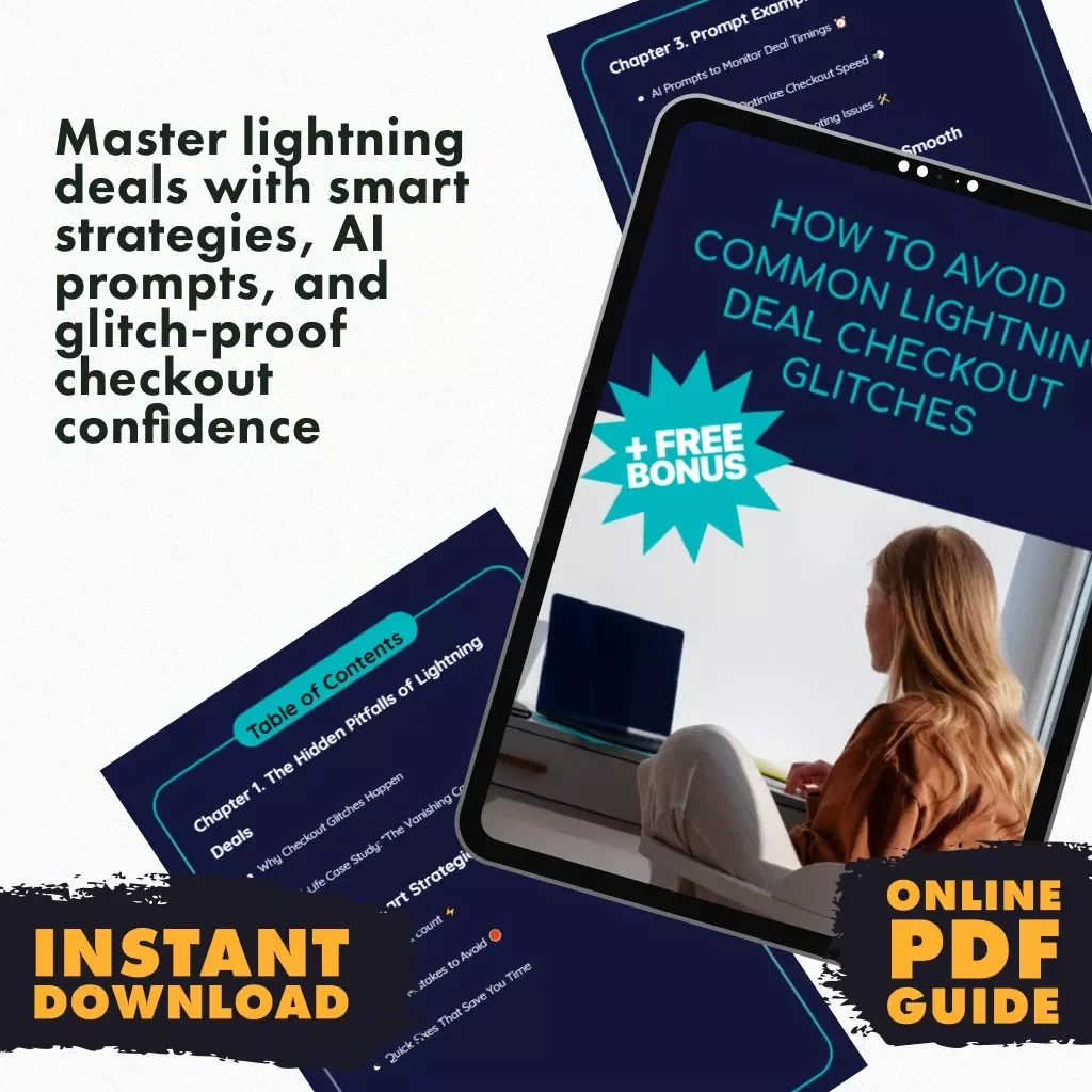 How to Avoid Common Lightning Deal Checkout Glitches | Digital Download Guide for Stress-Free Shopping, Smart Strategies & AI Prompts