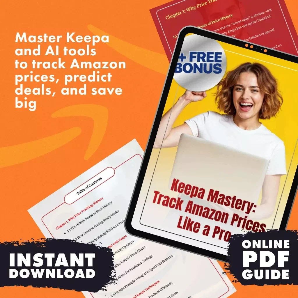 Keepa Mastery: Track Amazon Prices Like a Pro | Digital Guide for Amazon Price Tracking, eBook on How to Use Keepa, Checklist & Advanced Tips