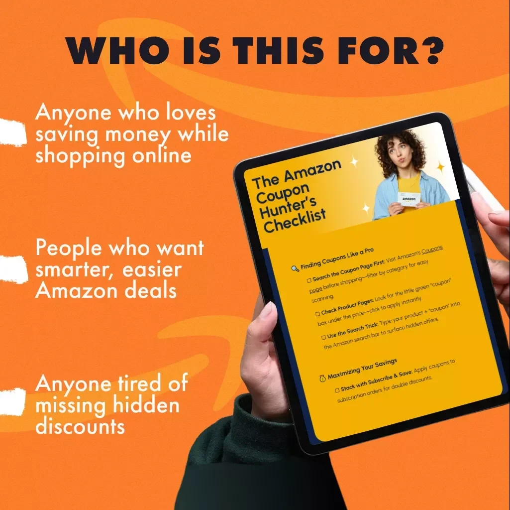 The Amazon Coupon Hunter’s Checklist | Digital Download Guide for Smart Shoppers | How to Use Amazon Coupons for Maximum Savings | Printable & Instant Access