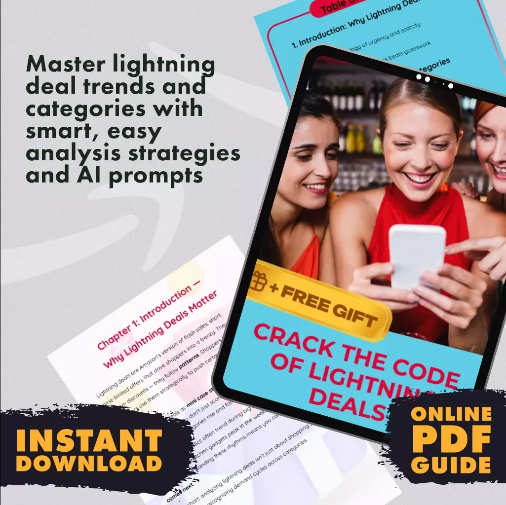 Crack the Code of Lightning Deals | Guide to How to Analyze Lightning Deal Trends Across Product Categories | Digital Download eBook for Sellers & Deal Hunters