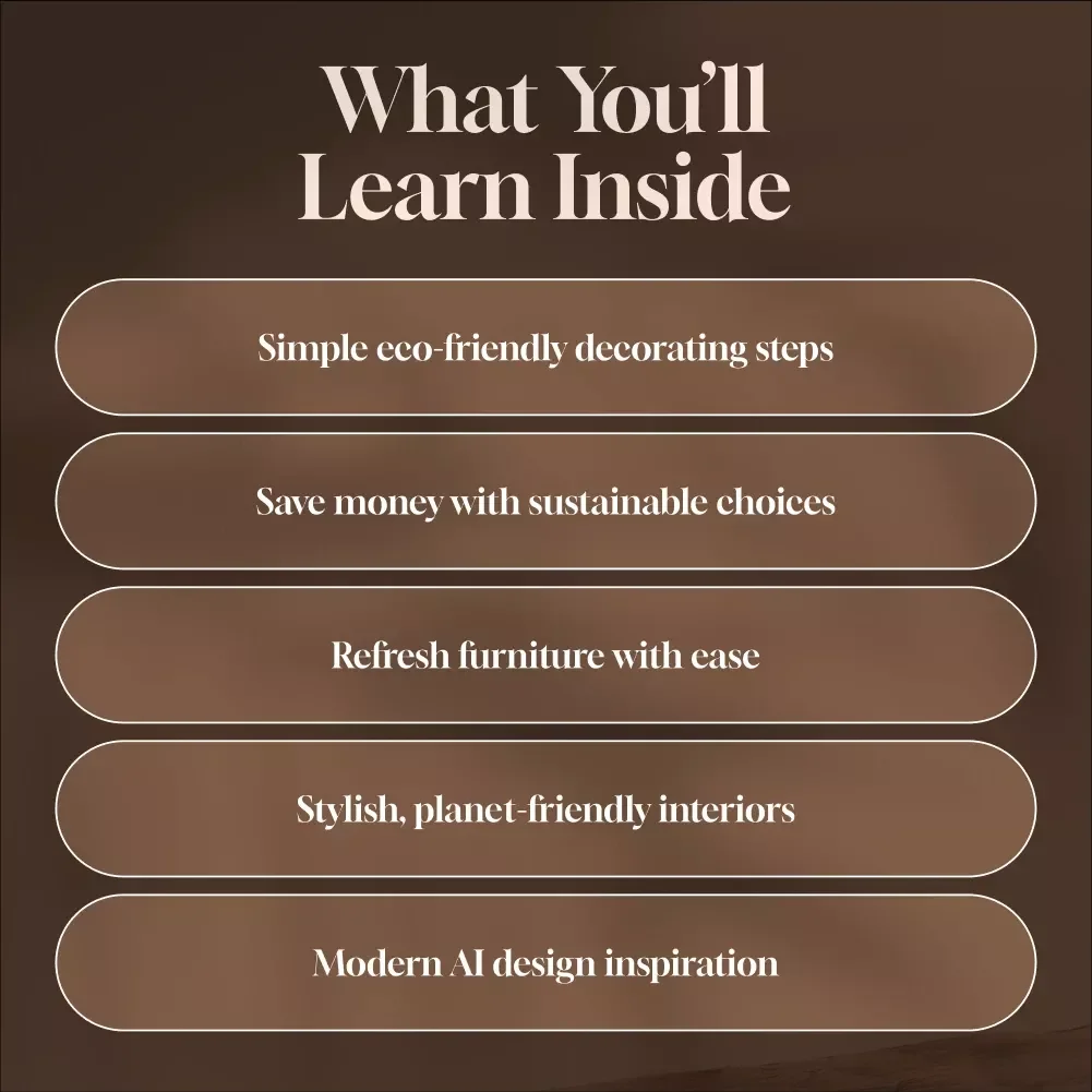 Eco-Friendly Decorating for Beginners | Sustainable Home Design Guide | Digital Download for Green Living, Conscious Interior Design, and Sustainable Decorating
